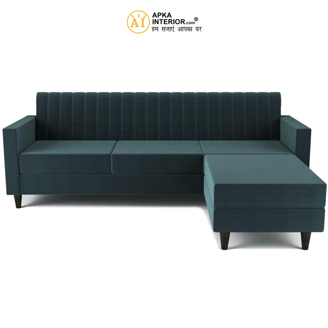 Budget-Friendly L-Shaped Sofa Set - rear_view