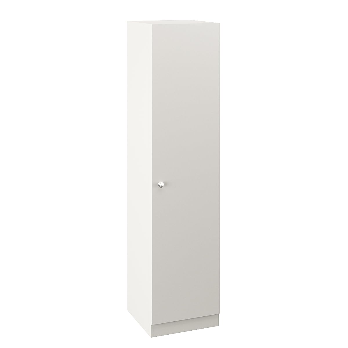 Fanciable Engineered Wood 1 Door Wardrobe Almirah for Clothes | White - right_view