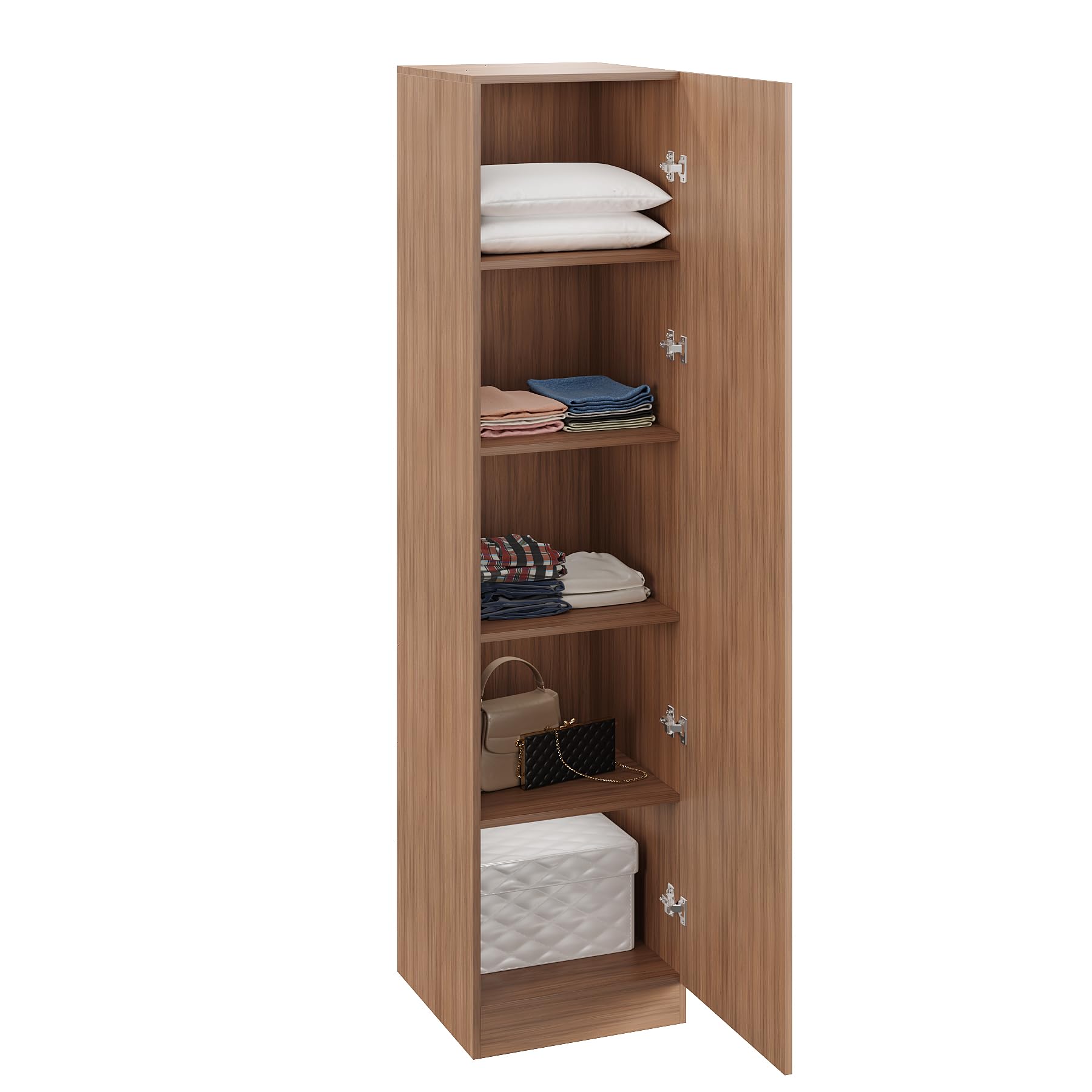 Fanciable Engineering Wood Wardrobe Almirah for Clothes with 1 Door (Exotic Teak) - top_view