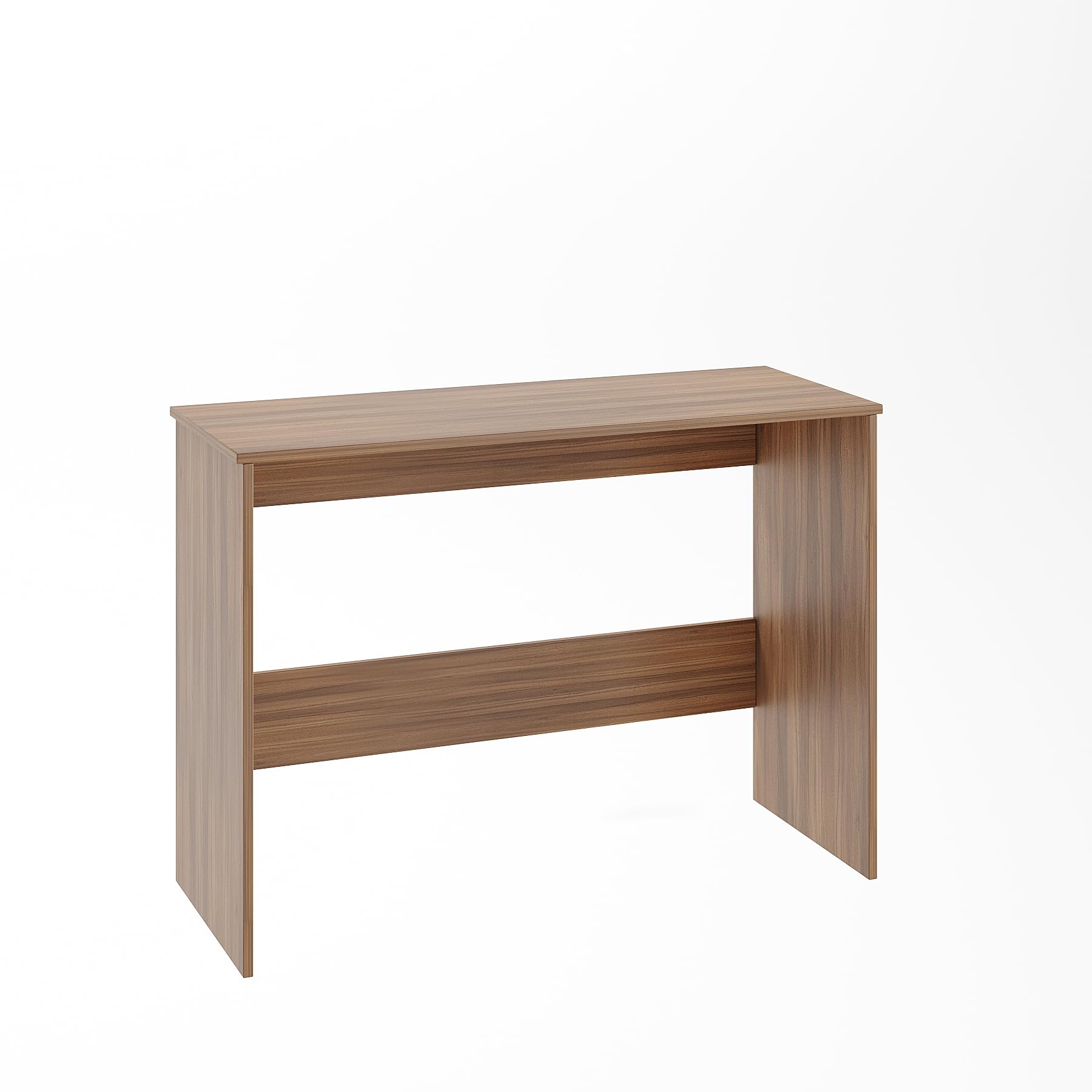Boris Engineered Wood Study Table (103x40x73cm ) Large (Exotic Teak) - rear_view