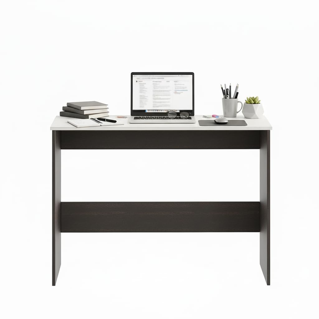 Boris Engineered Wood Study Table (Wenge & White) - right_view