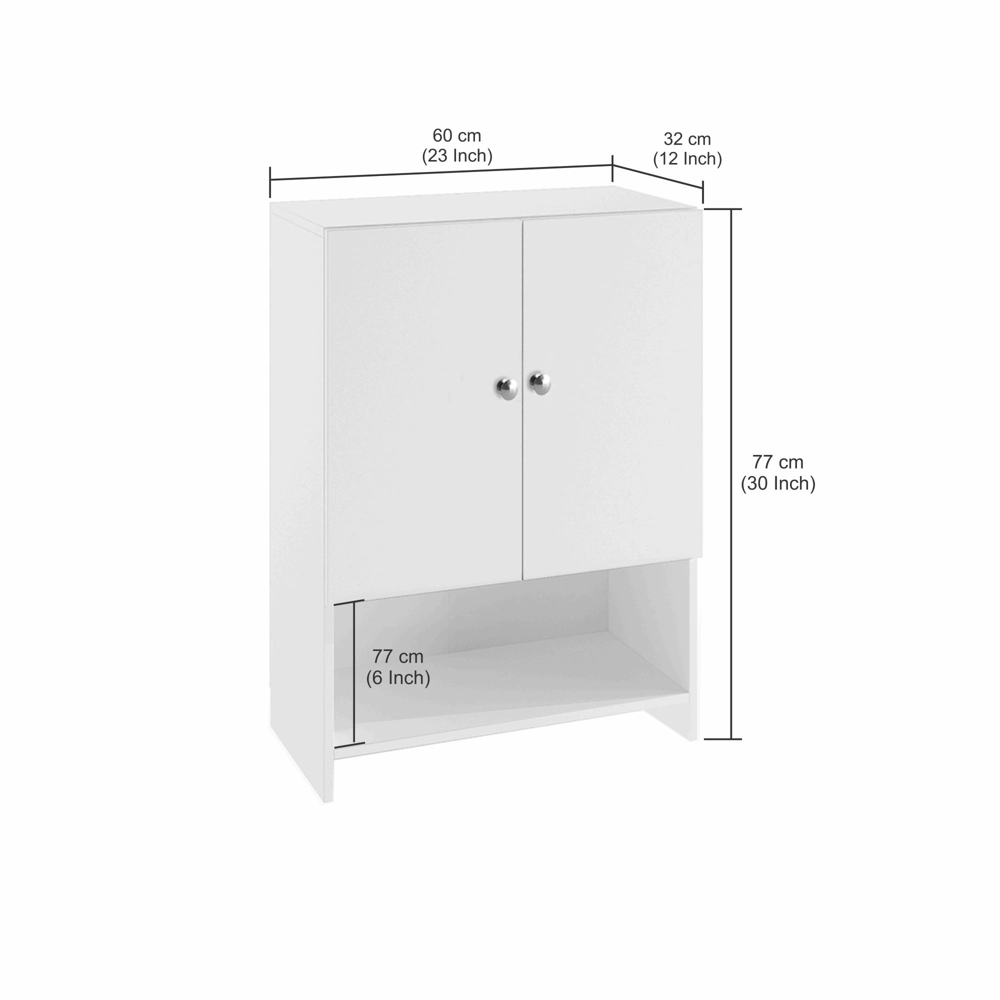 Arbor Wooden Engineered Wood Shoe Rack (Exotic Teak) - rear_view