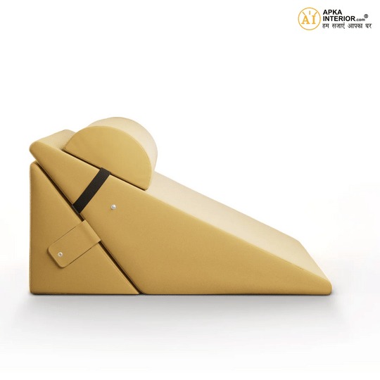 Adjustable Wedge Pillow for Sleeping Foldable Memory Foam Bed Cushion with Removable Cover | Ideal for Leg / Neck Elevation - rear_view