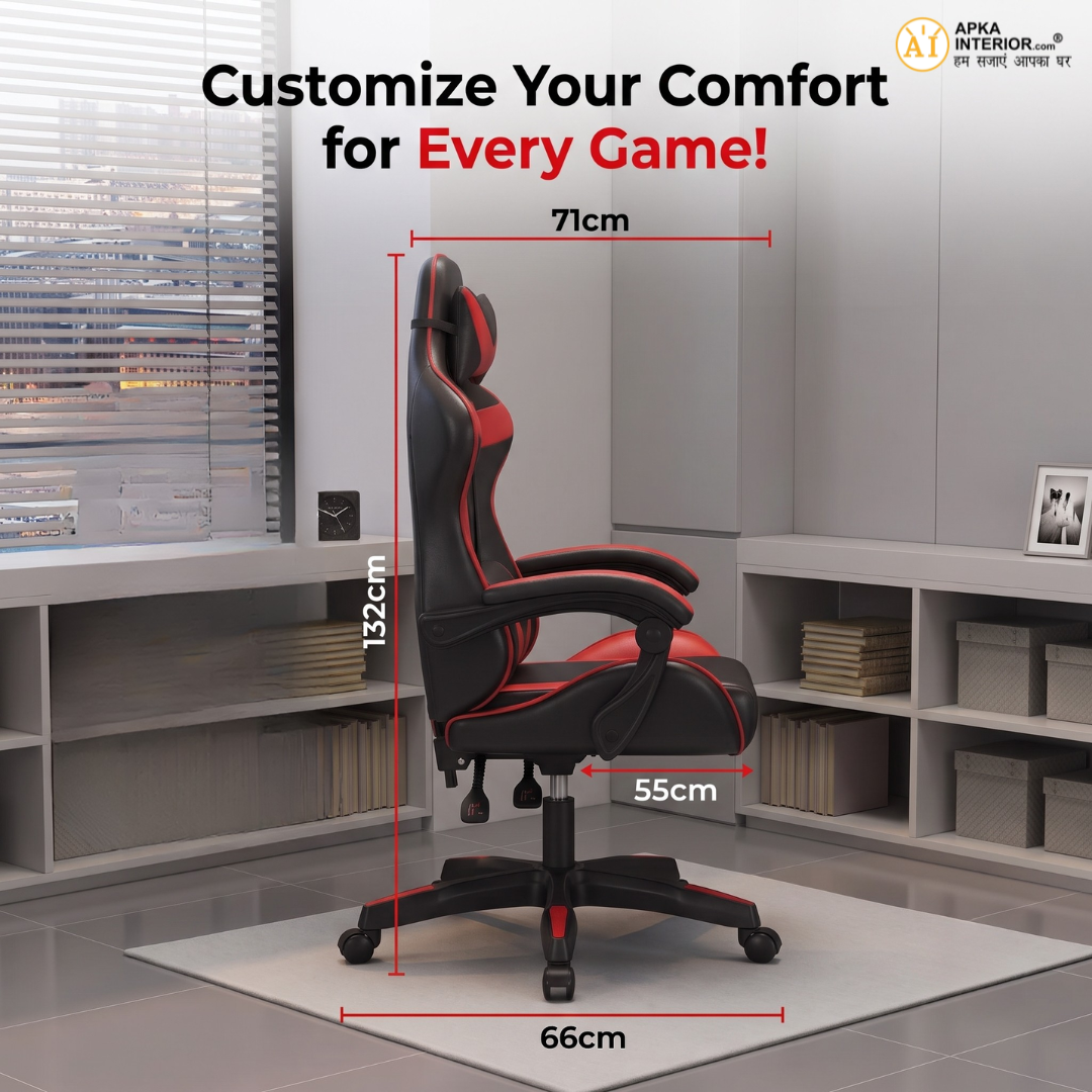 Batman Gaming Chair (Red) - front_view
