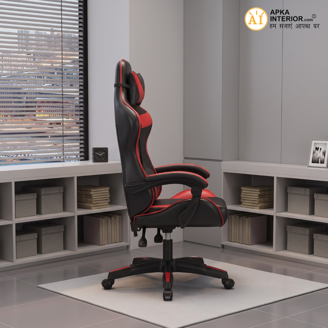 Batman Gaming Chair (Red) - rear_view
