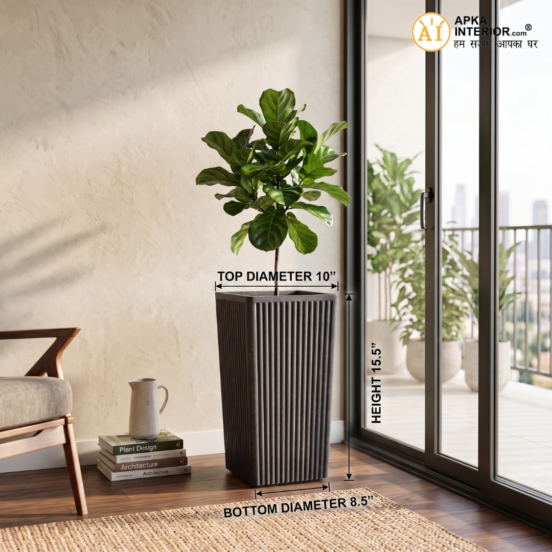 Grak Pot Planter (10x8.5x15.5) Inch - front_view