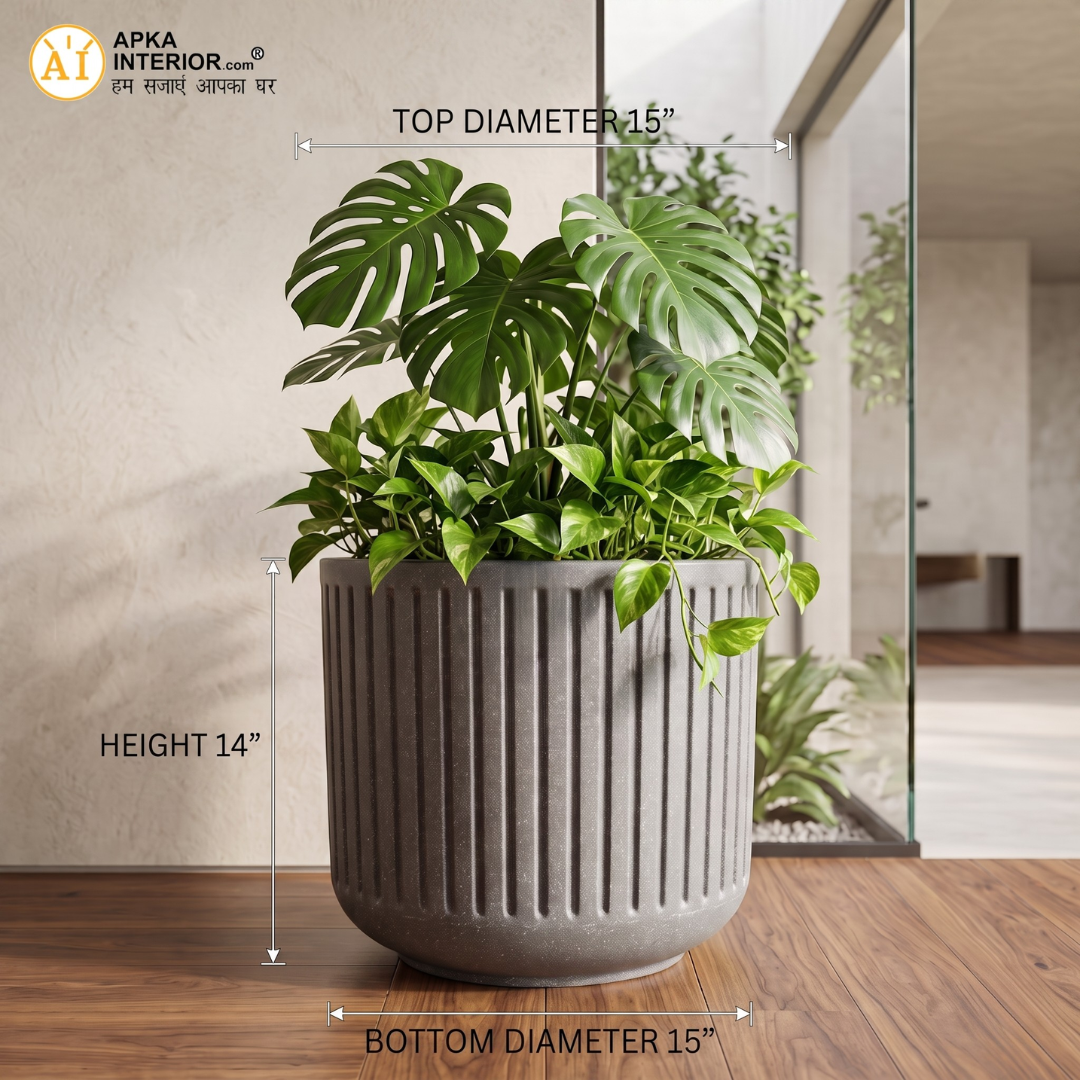 Cosmic Pot Planter (15x15x14) Inch - front_view