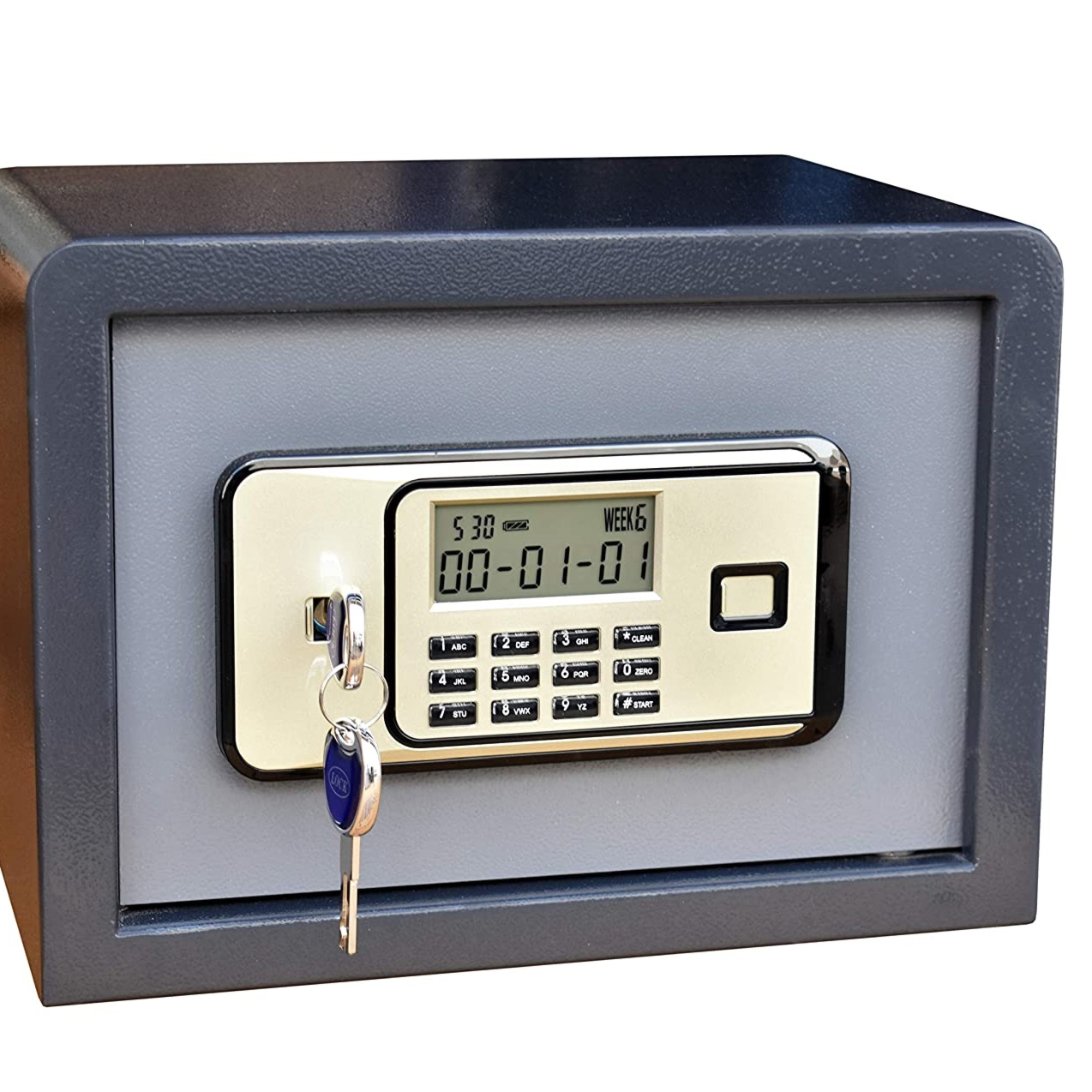 Grey Safe Locker - rear-view