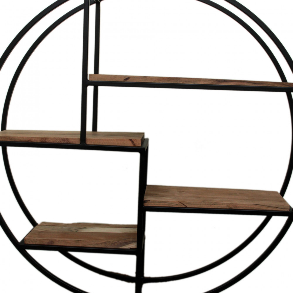 4 Tier Round Wall Shelves
