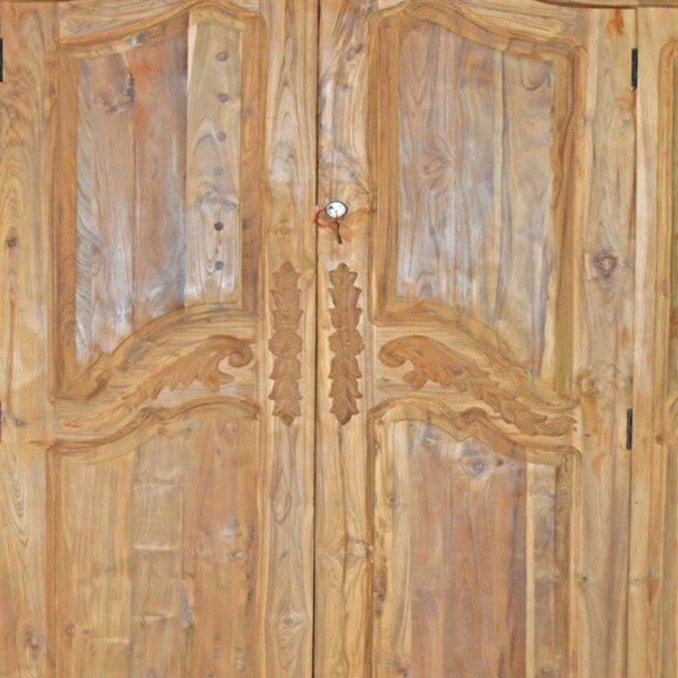 TEAK WOOD ALMIRAH - front-view