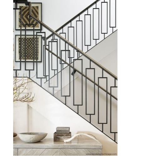 Mild Steel Staircase Railing I 10x0.25x3 foot - rear-view