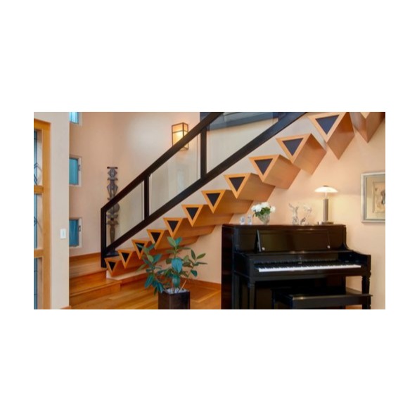 Home Indoor Staircase Railing I 10x0.25x2 foot - front-view