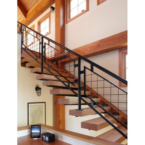 Indoor Staircase Railing I 10x0.3x3 foot - front-view
