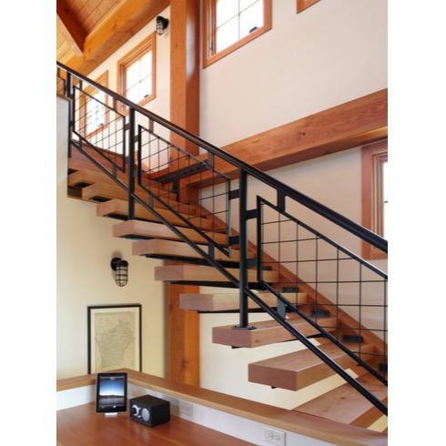 Indoor Staircase Railing I 10x0.3x3 foot - top-view