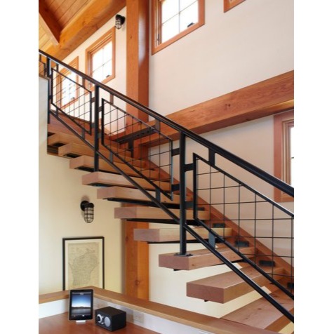 Indoor Staircase Railing I 10x0.3x3 foot - rear-view