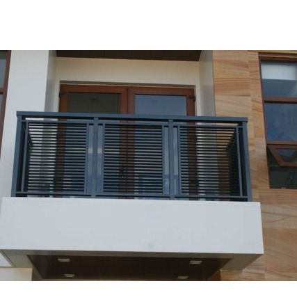Bar Mild Steel Balcony Railing I 8x0.3x3 foot - rear-view