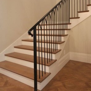 Mild Steel Indoor Bar Staircase Railing I 10x0.3x3 foot - front-view
