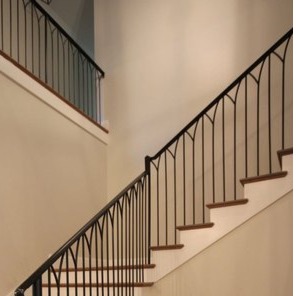Mild Steel Indoor Bar Staircase Railing I 10x0.3x3 foot - top-view
