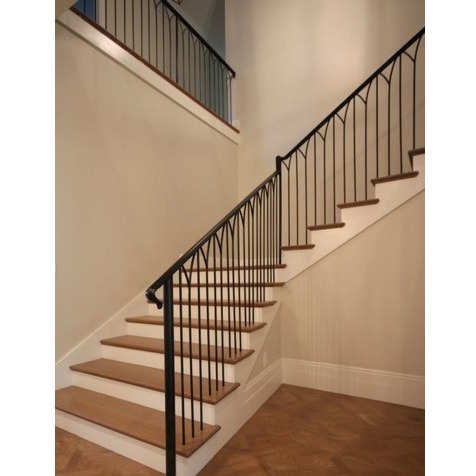 Mild Steel Indoor Bar Staircase Railing I 10x0.3x3 foot - rear-view