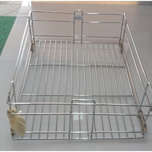 Stainless Steel Kitchen Basket - front-view