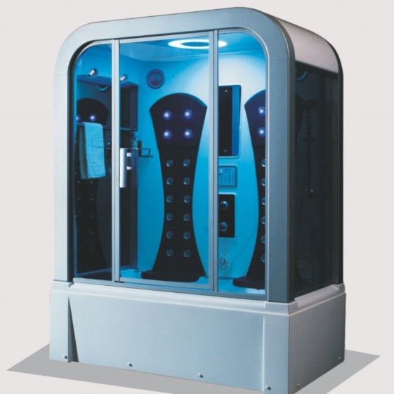 Luxury Grey Bath Cubicle - front-view