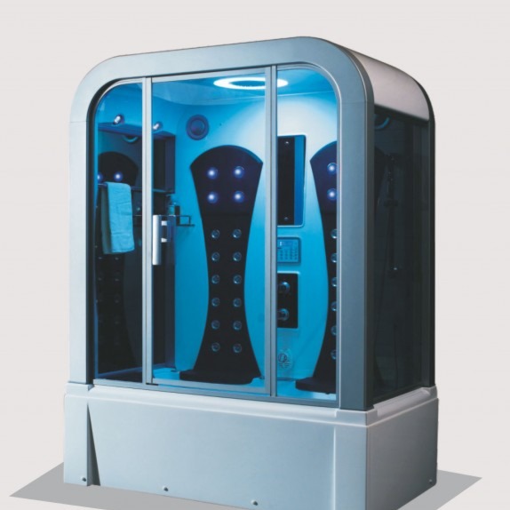 Luxury Grey Bath Cubicle - top-view
