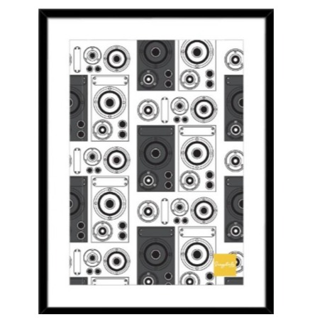 Boombox wall art decor - front_view