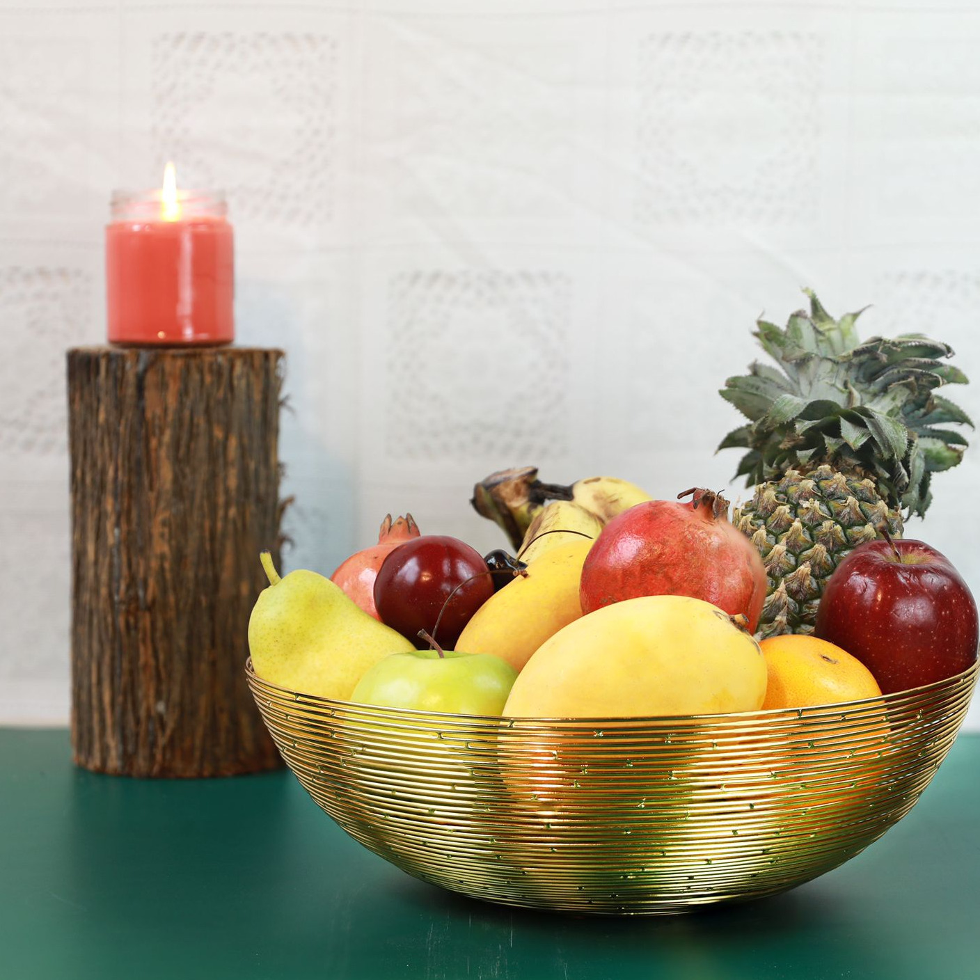 Tuxédo Decorative Gold Basket - photo