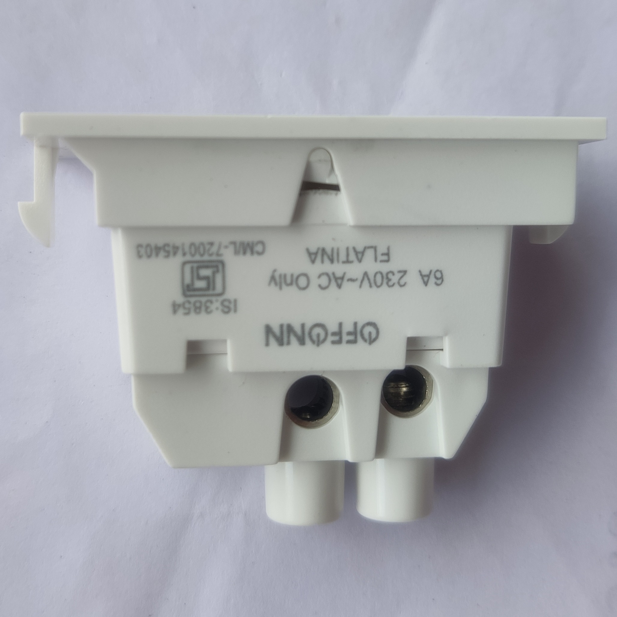 OFF ON 6A FLAT SWITCH - rear-view