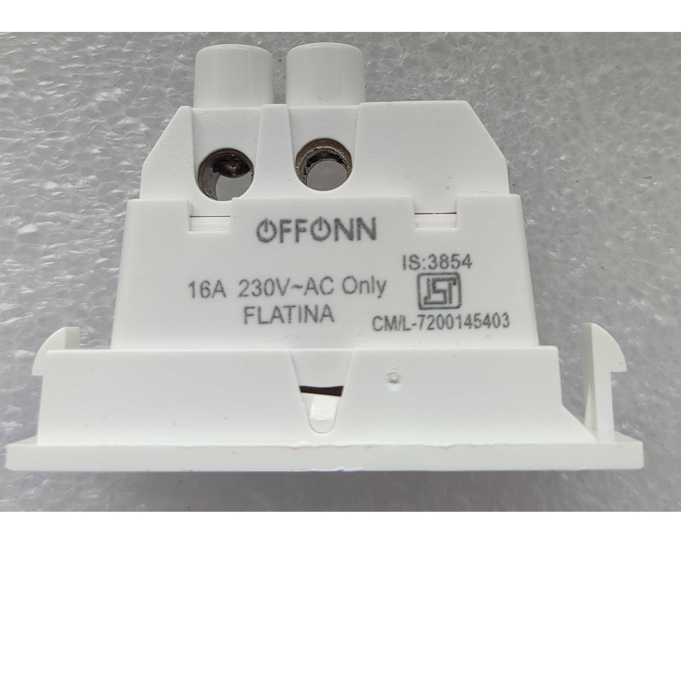 FLAT SWITCH (White) - left-view