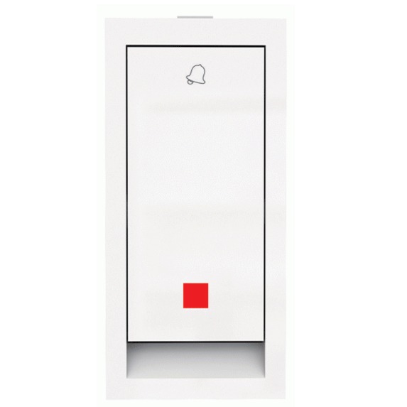 FLAT BELL PUSH WITH INDICATOR - front-view