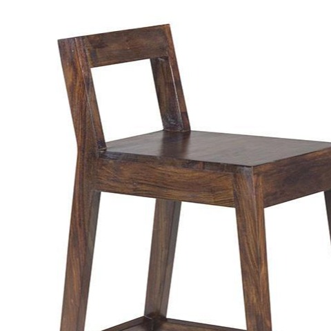Braxton Wooden bar Stool - top_view