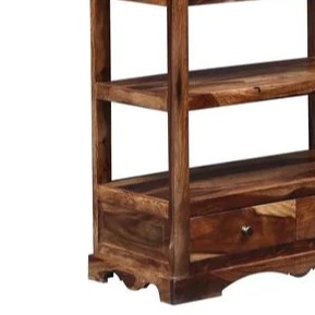 Wooden Bookshelf - top-view