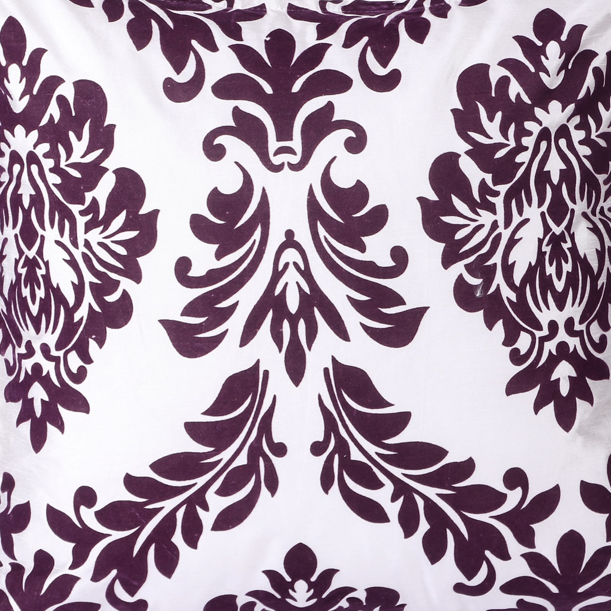 Purple Damask Pillow Cover (Pack of 2) - front-view