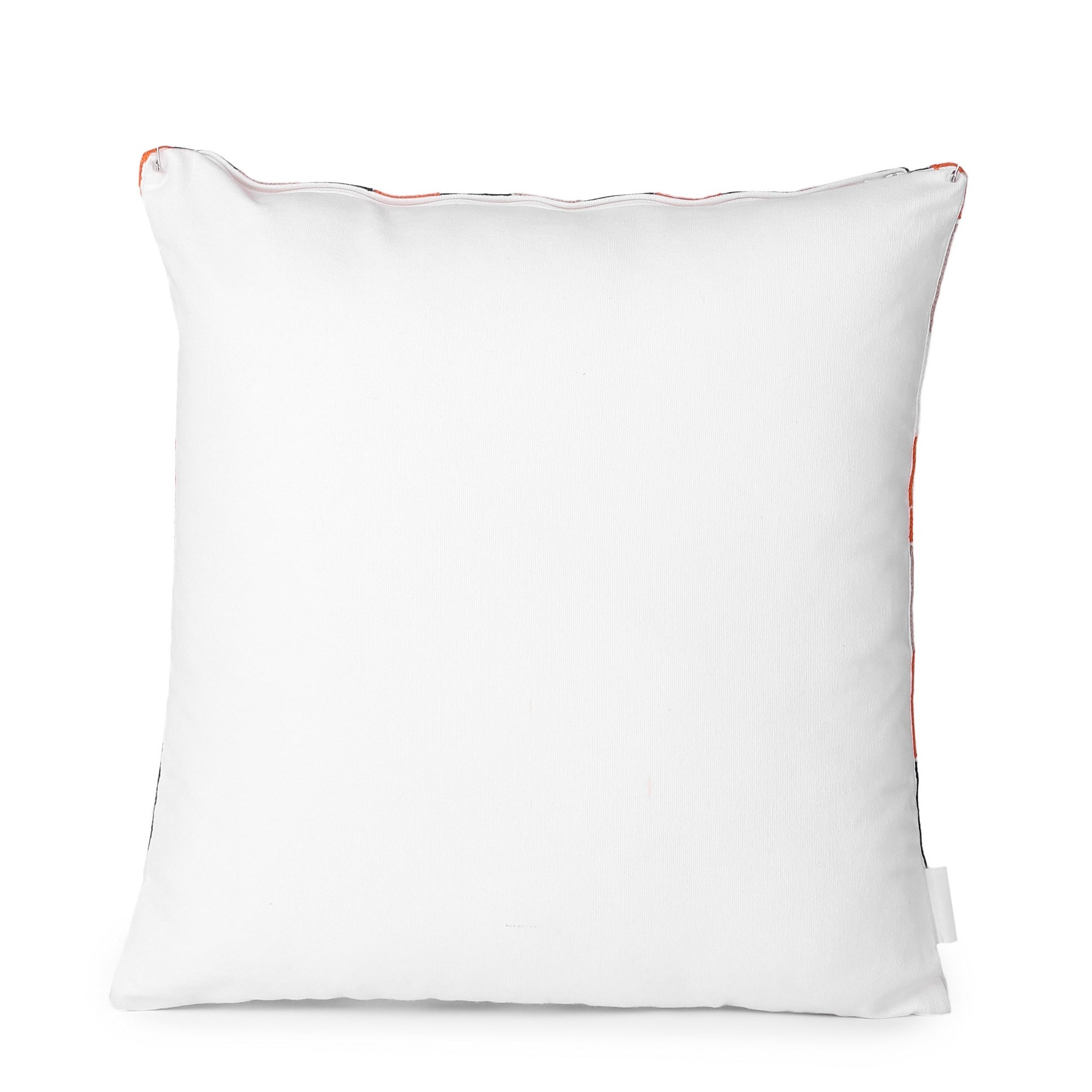 Orange Blue Black Chevron Design Cushion Cover - left-view