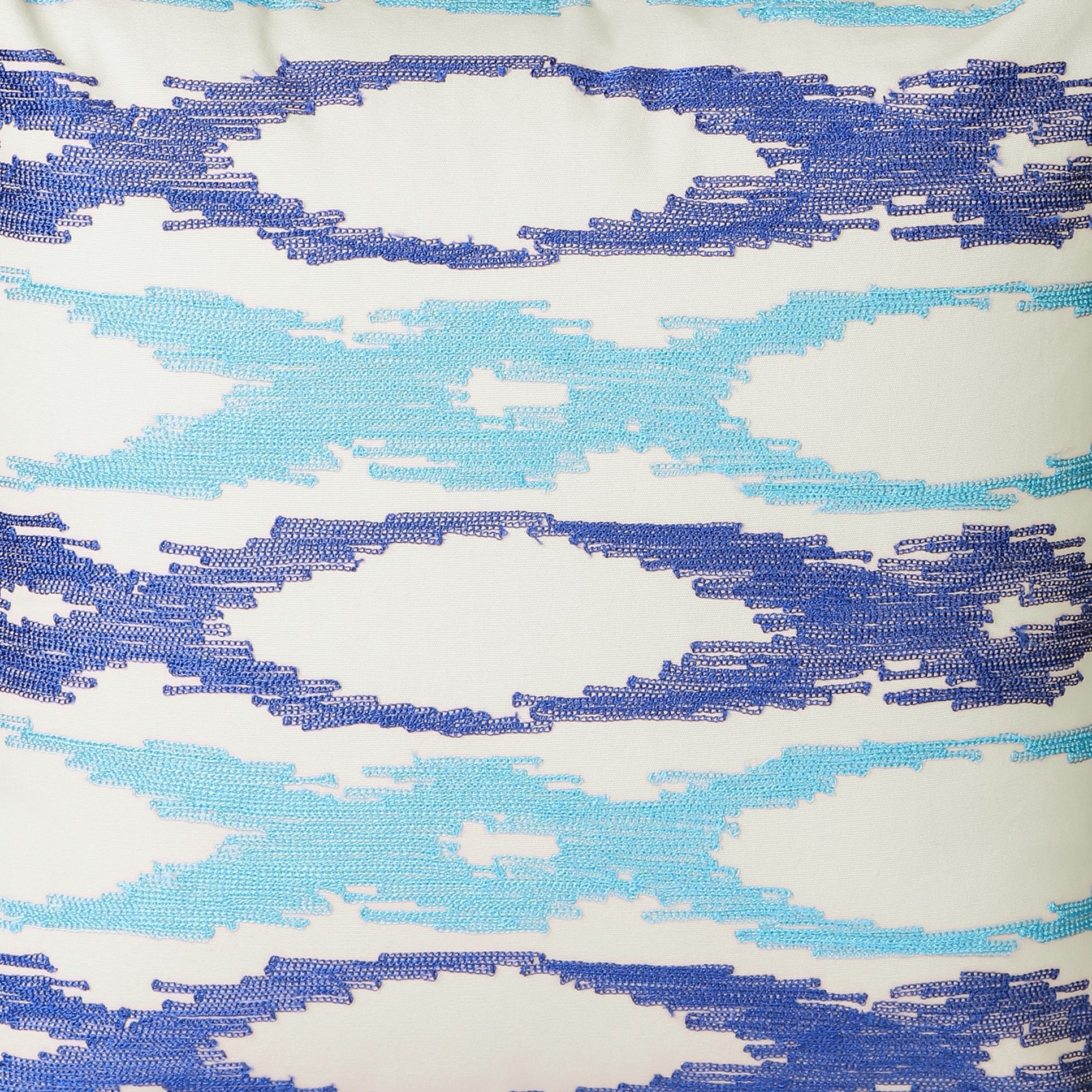 Blue Ocean Waves Cushion Cover - front-view
