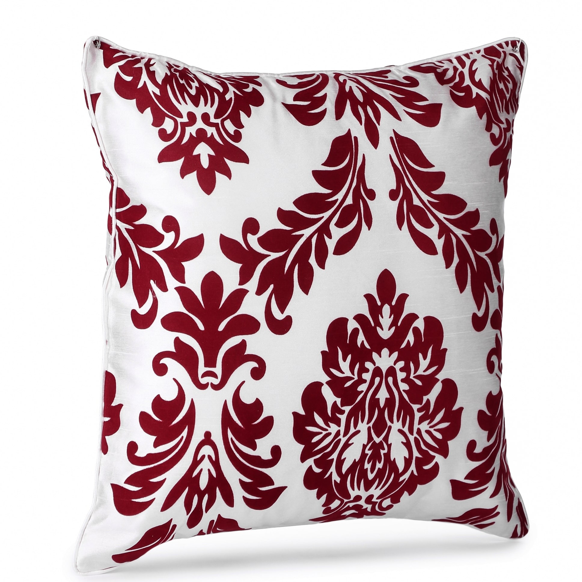 Maroon Embroidery Cushion Cover (Pack of 2) - top-view