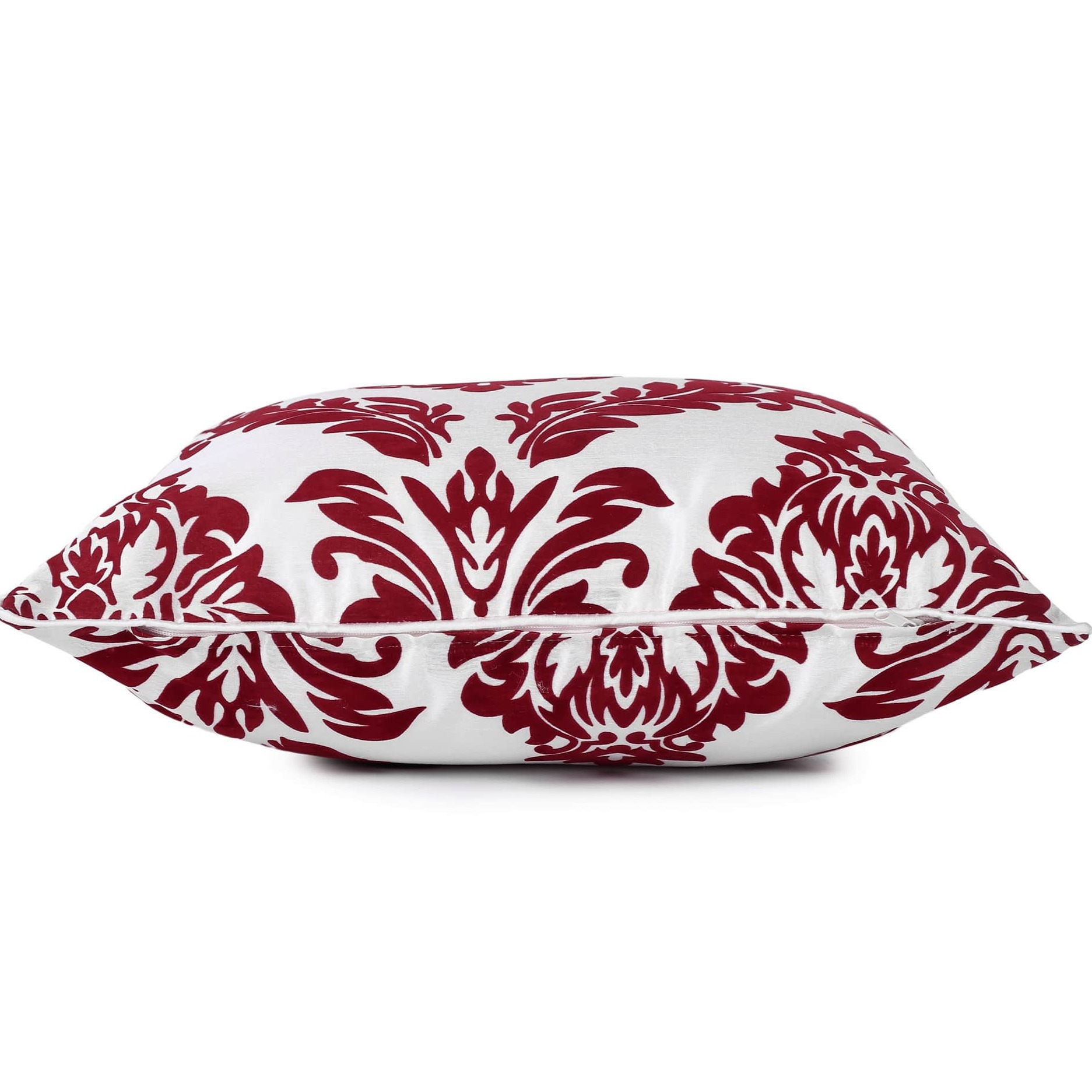 Maroon Embroidery Cushion Cover (Pack of 2) - left-view