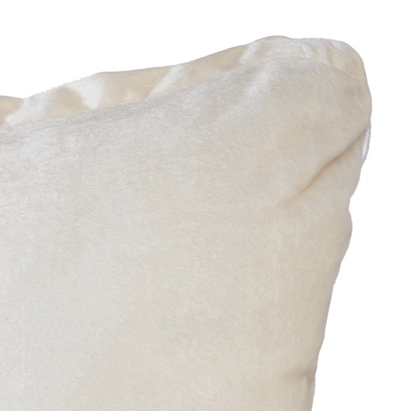 Ivory Premium Cushion Cover(set of 2) - rear_view