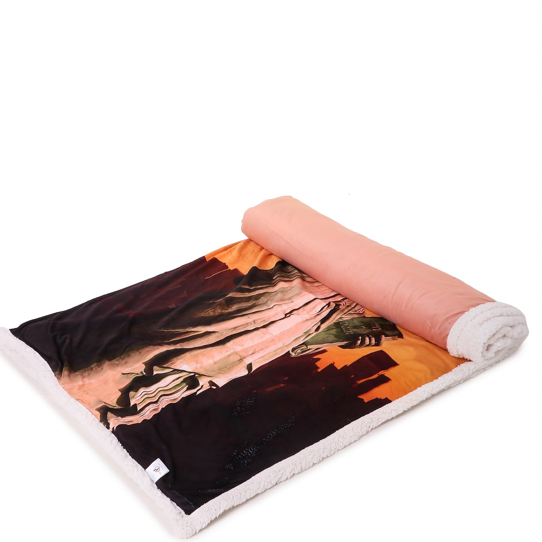 Statue of Liberty Sherpa Digital Print (Blanket) - left_view