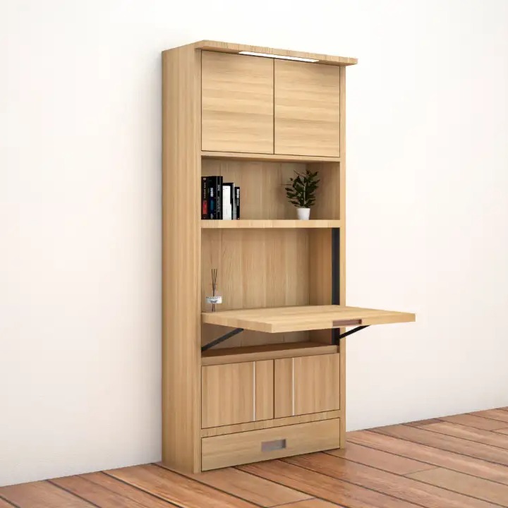 Study Table with Multiple Functions - top_view