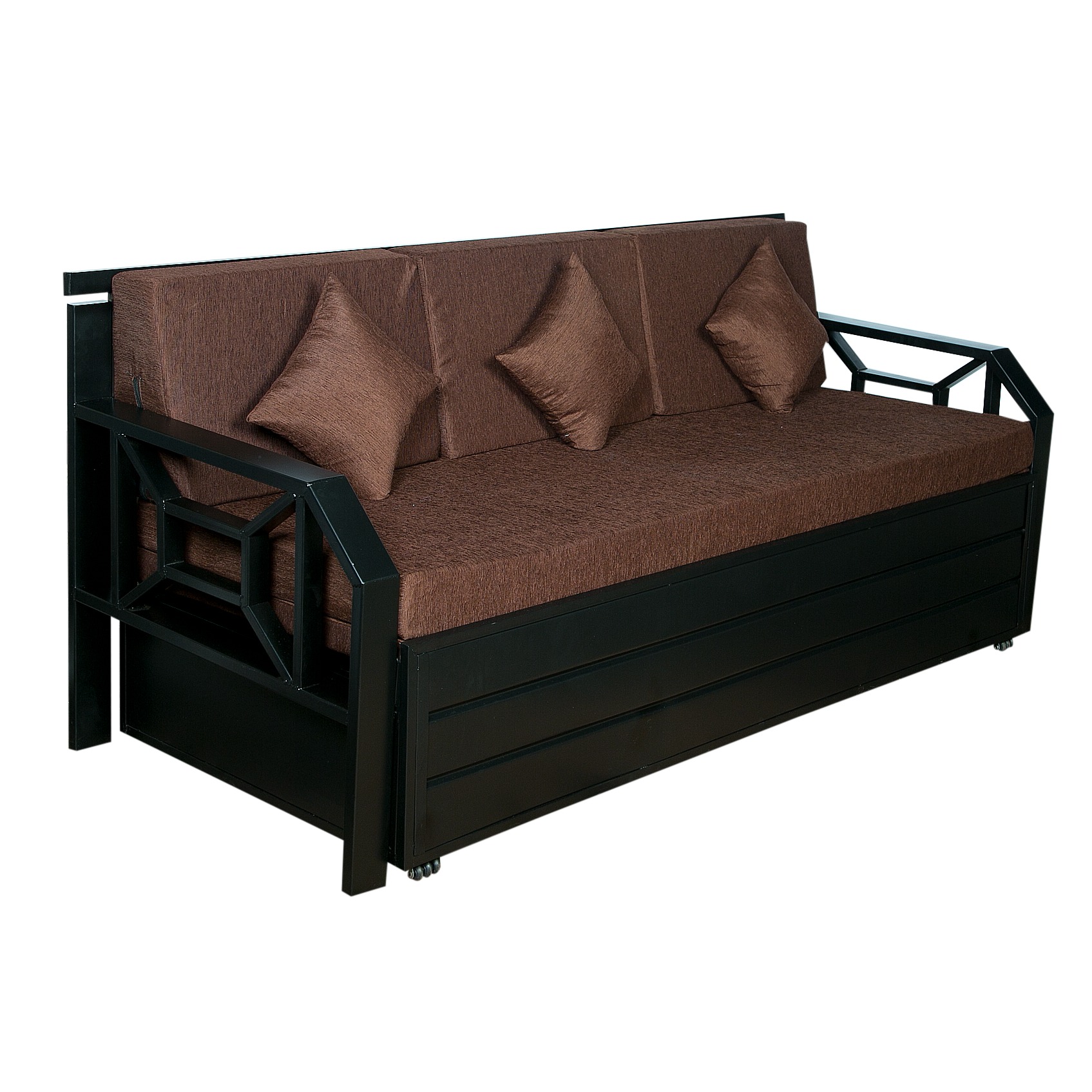 Carlisle Éclair Sofa Cum Bed With Hydraulic Storage - front_view