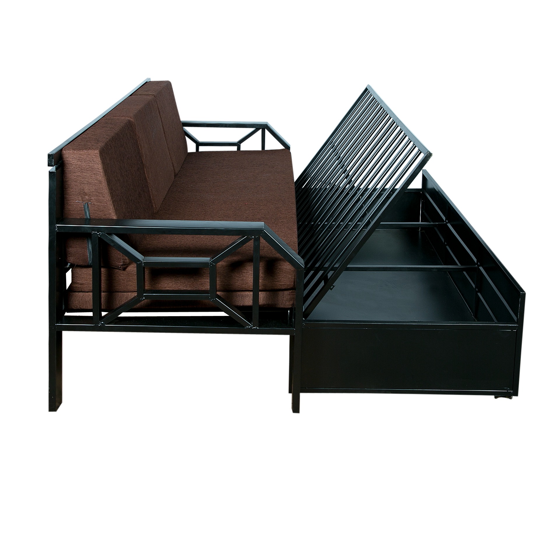 Carlisle Éclair Sofa Cum Bed With Hydraulic Storage - bottom_view