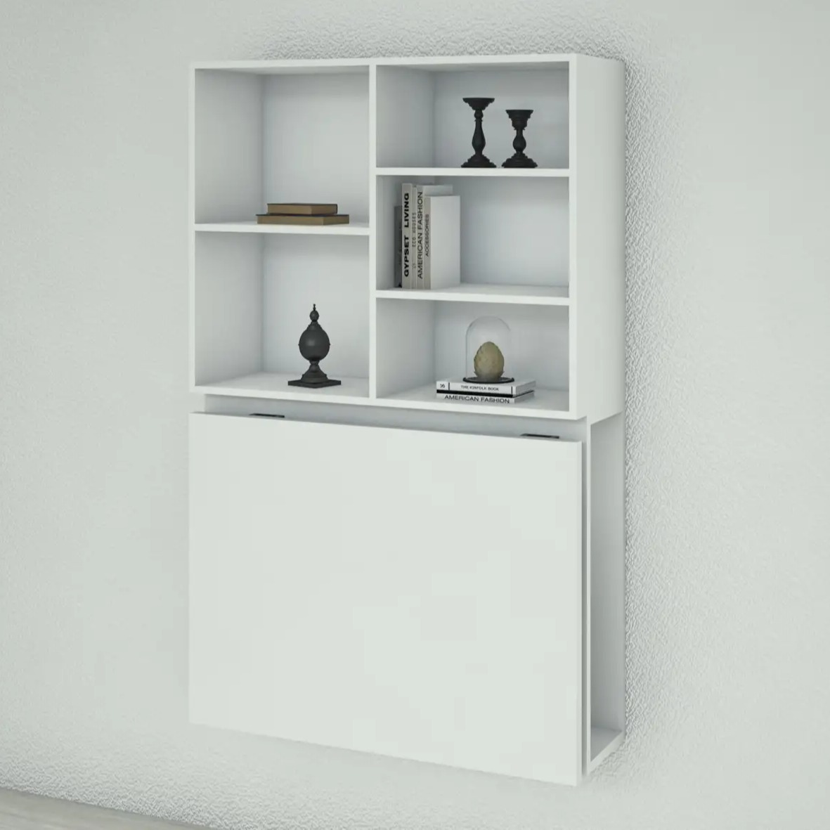Wall E Space Saving Study Unit - rear_view