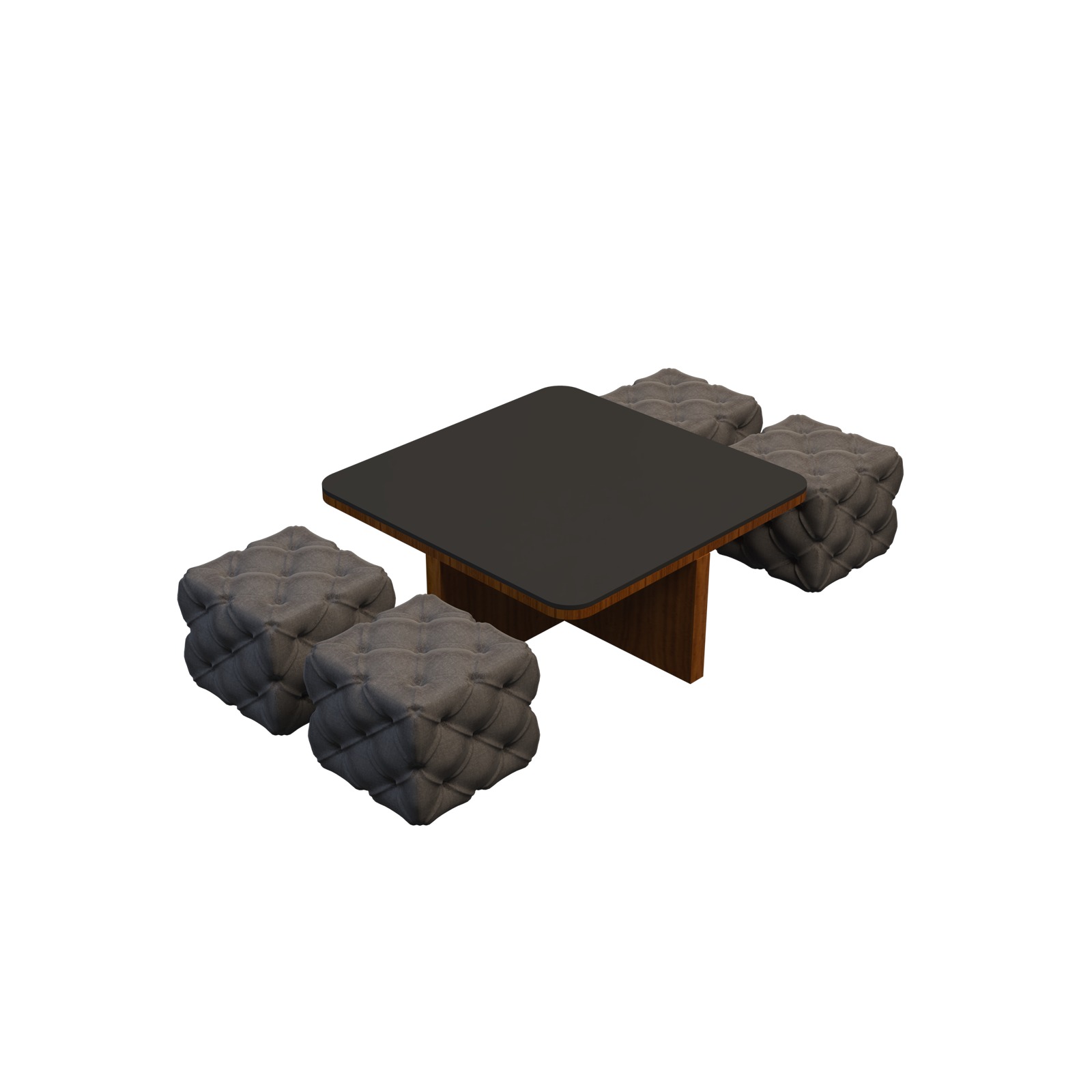 Puffin Quad Multi Functional Center Table - rear_view