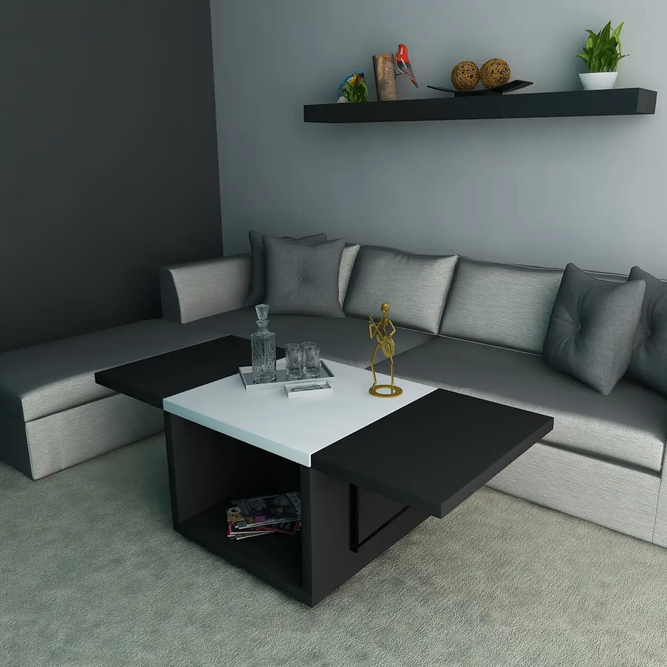 Solo Multi Functional Smart Table - rear_view