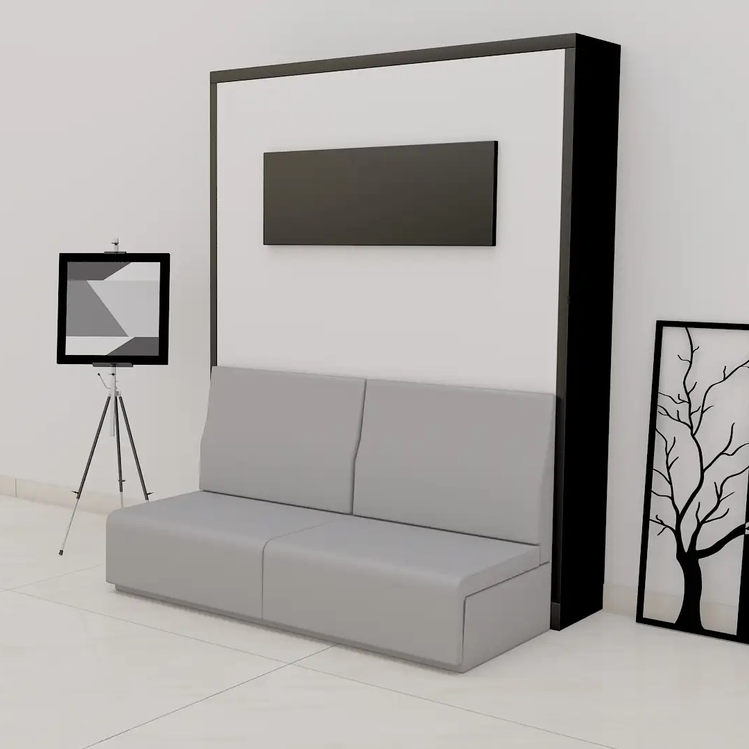 Neptune D Wallbed with Sofa Queen size - rear_view