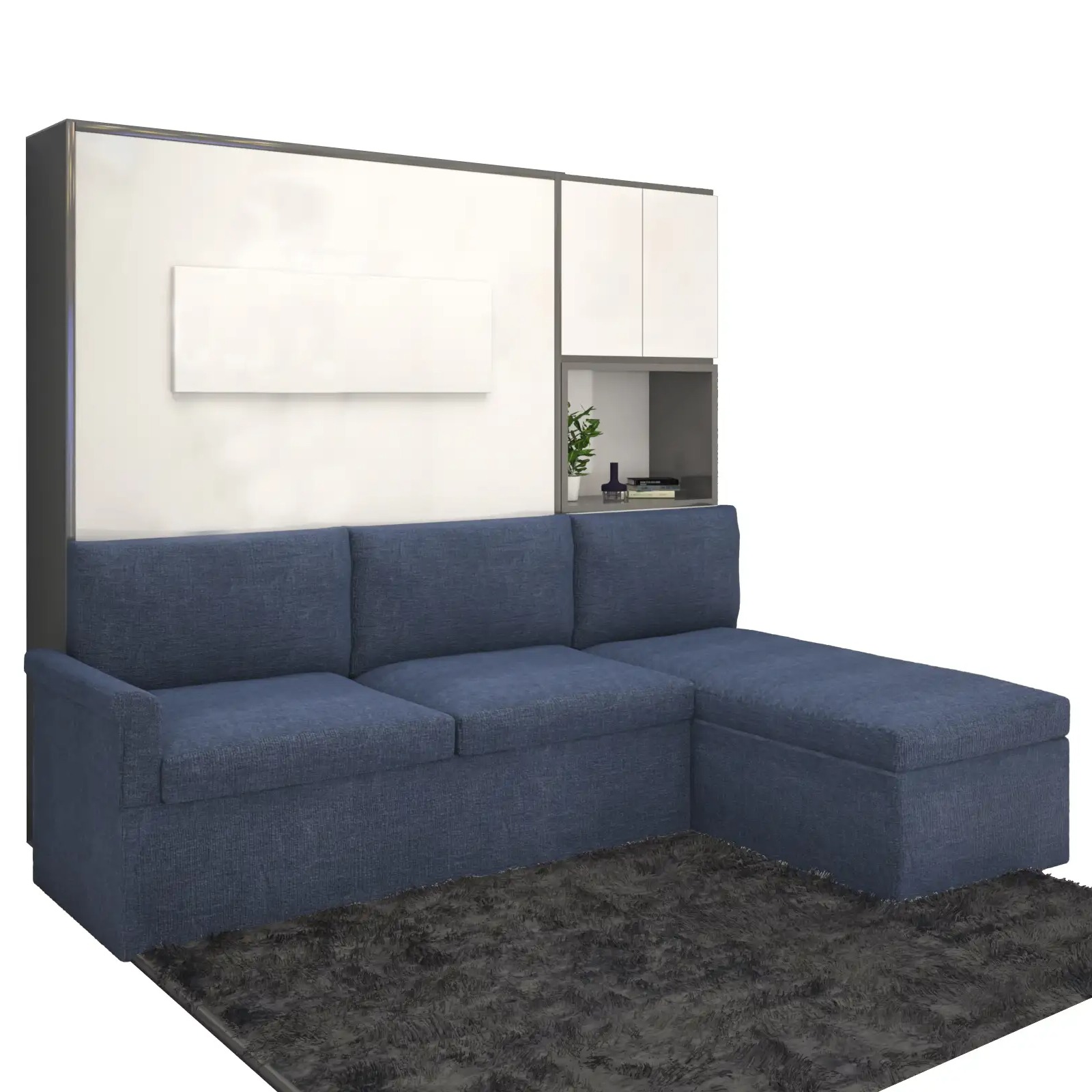 Oliver LX Wallbed with Sofa Queen size - right_view