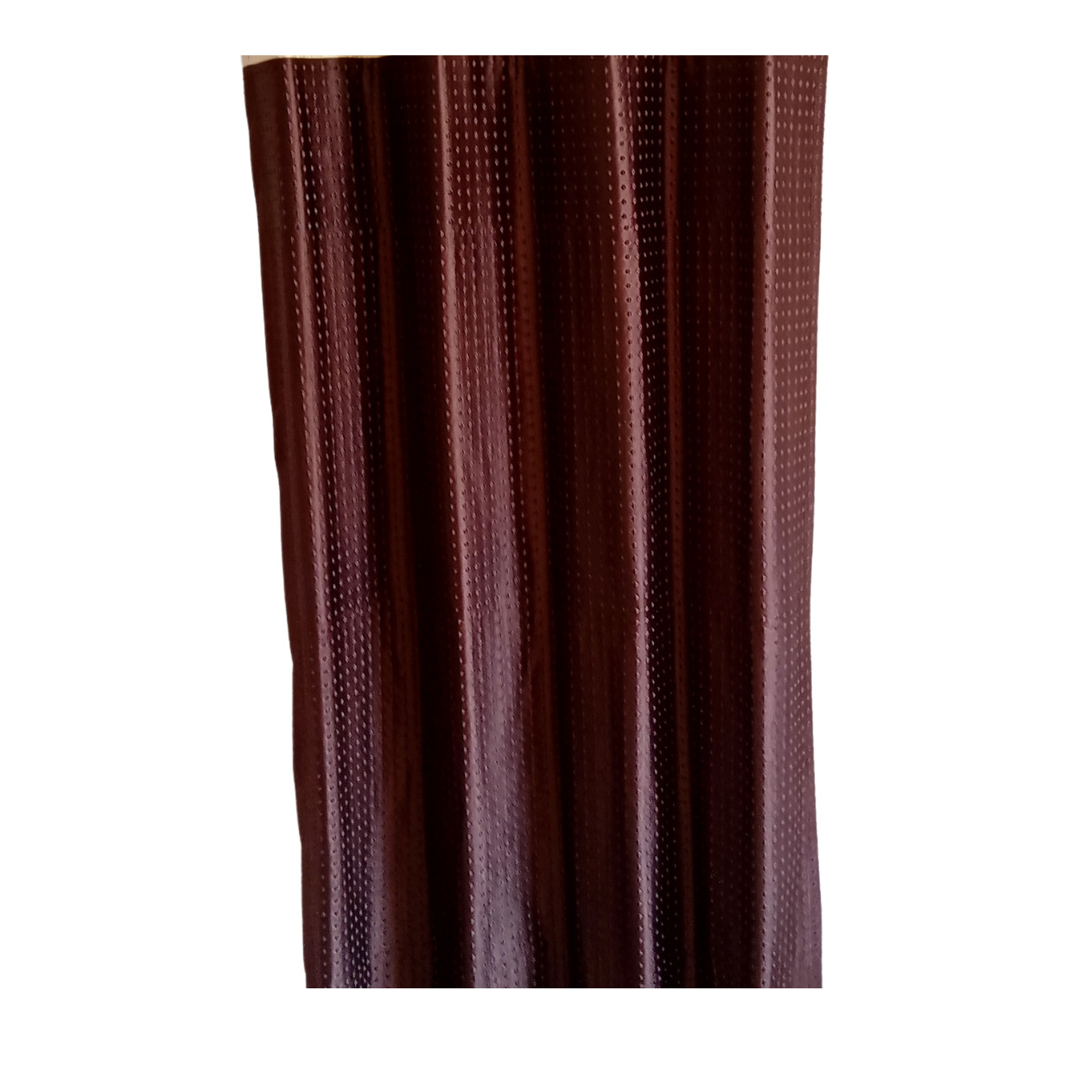 Brown Polyester Curtain - rear_view