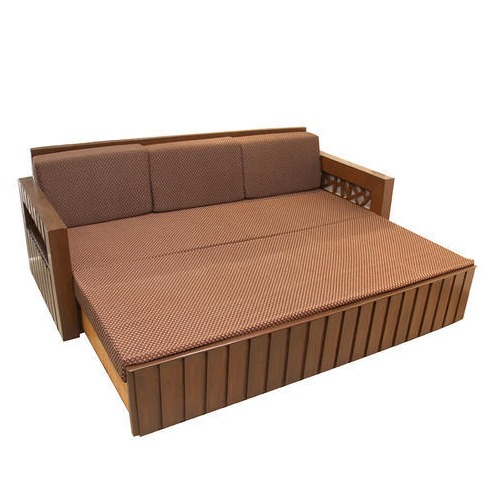 Bedford Sofa Cum Bed In Brown - front_view